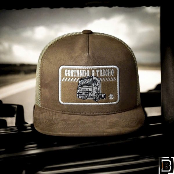 Mũ snapback CORTANDO chất vải da lộn lưới nữa đầu