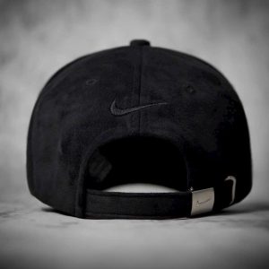 Mũ lưỡi trai NI.KE full đen vải da lộn cao cấp - d-caps.com D-caps.com - d-caps.com