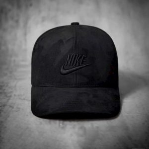 Mũ lưỡi trai NI.KE full đen vải da lộn cao cấp - d-caps.com D-caps.com - d-caps.com