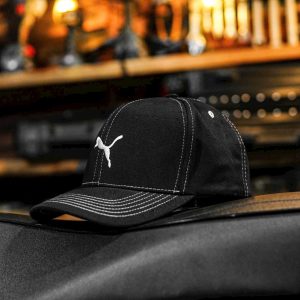 Mũ lưỡi trai P.U-M.A đen logo trắng thêu nổi - d-caps.com D-caps.com - d-caps.com