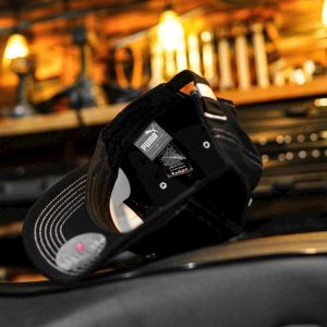 Mũ lưỡi trai P.U-M.A đen logo trắng thêu nổi - d-caps.com D-caps.com - d-caps.com